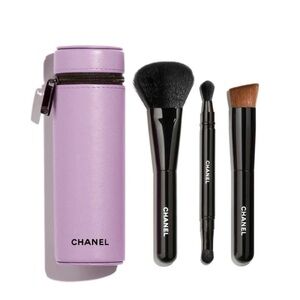 Chanel Les Pinceaux De Chanel Pro Brush Set Travel Set~ Lavender/Lilac ~ LMTD ED